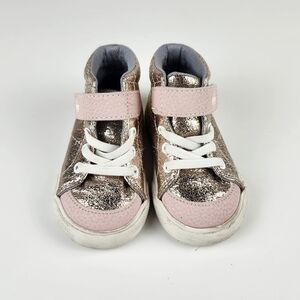 See Kai Run Metallic and Pink Kids Sneakers